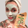 ماسک جوان کننده صورت ساشه ای خاک رسی نمک صورتی و خیار فریمن
